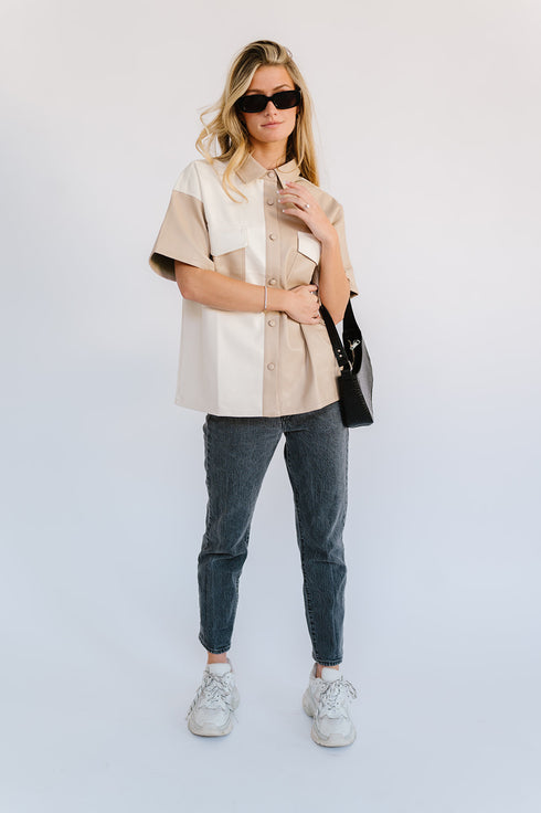 Dazed Babe Leather Top